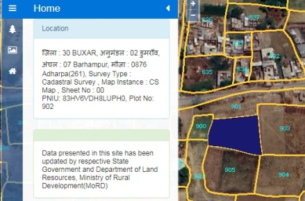 बिहार बक्सर भू संदर्भित नक्शा